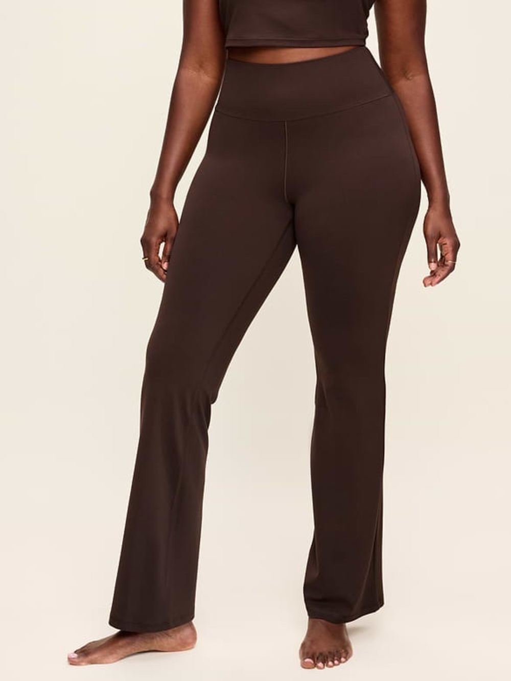 Old Navy Active PowerSoft Flare Pants Extra High Rise Brown XL Go-Dry Yoga